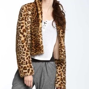 Nordstrom brand “trouve” faux fur shrug